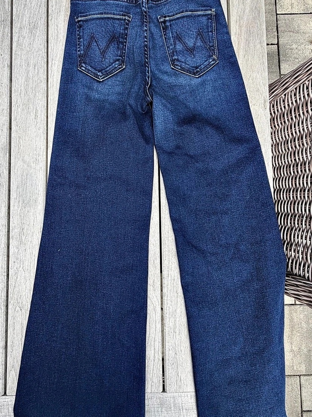MOTHER The Hustler Roller Sneak Jeans in Homecoming High Waist 26